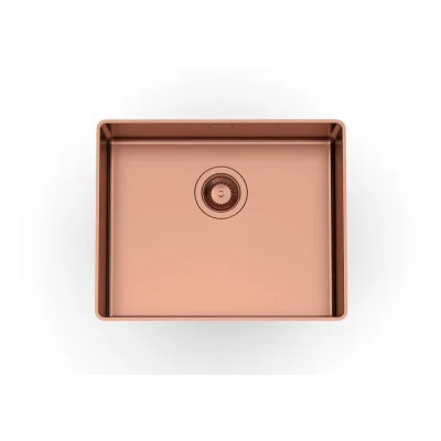 Foster Lavello una vasca 4350 058 finitura acciaio PVD copper da 51.6x41.6 cm - IN PROMOZIONE FINO AL 30/06