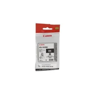 CARTUCCIA ORIGINALE CANON PFI-102BK PFI 102BK NERO DYE IPF 500 0895B001