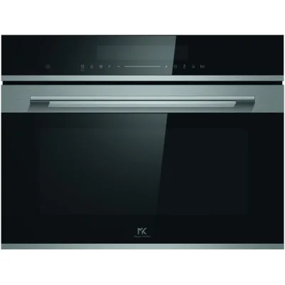 Master Kitchen Forno compatto multifunzione MKO 45509 ED BK finitura vetro nero da 60 cm