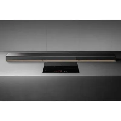 Falmec Cappa worktop Monolith in vetro nero e profili alluminio da 90 cm - 800 m3/h - IN PROMOZIONE CON VOUCHER FINO AL 6/07
