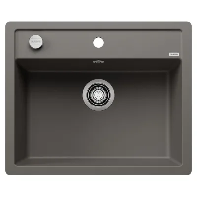 Blanco Lavello una vasca DALAGO 6-F 1527247 finitura grigio vulcano da 60.5x50 cm - Filotop