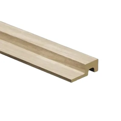 Profilo di chiusura sinistra in duropolimero rovere sbiancato 63x21x2800mm