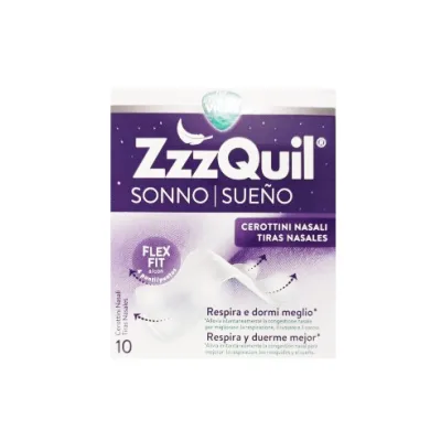 VICKS ZZZQUIL NASAL STRIPS 10 PEZZI