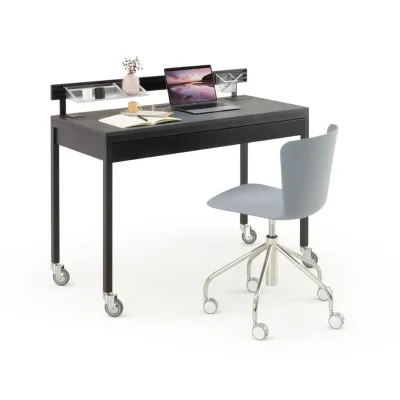 X.ABITAre Scrittoio con cassetto Platone art. A113 con struttura in metallo e piano a scelta da 92x50 cm