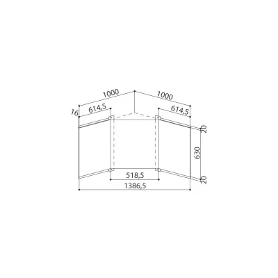 Faber Kit 3 frondali EGYZIA ANGOLO X 112.0157.274