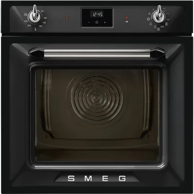 Smeg S Forno pirolitico termoventilato Galileo Tradizionale pyro SOP6900TN finitura nero da 60 cm