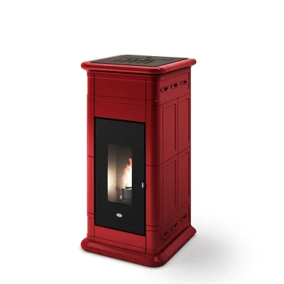 Eva Calòr Termostufa a pellet VENERE 17,5 9016004900 finitura rosso