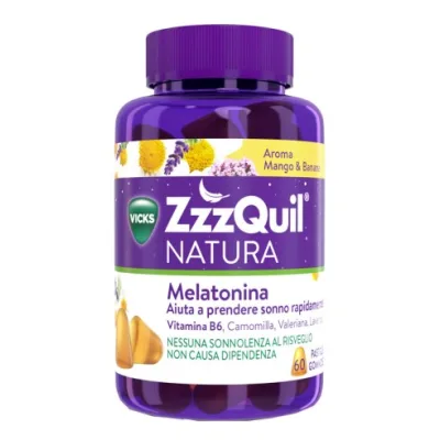 VICKS ZZZQUIL NATURA MANGO&BANANA 60 GOMMOSE