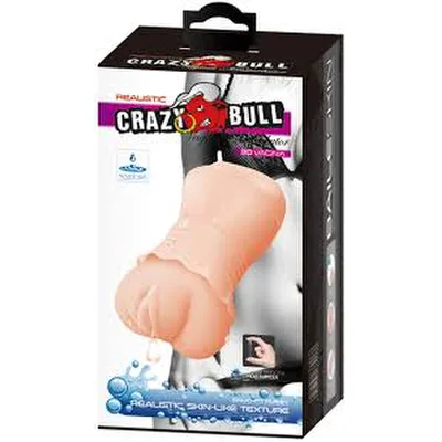 Masturbatore Uomo Crazy Bull 3D Vagina Water Skin 13,5 cm Morbido