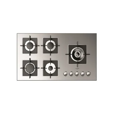 Fulgor Piano cottura a gas FSH 905 G DWK XX finitura acciaio inox da 91 cm