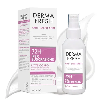Dermafresh 72H Ipersudorazione Latte Corpo Antitraspirante da 100 ml