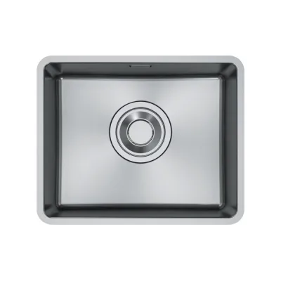 Franke Lavello una vasca Maris Quiet Sottotop MQX 110-50 122.0694.477 finitura inox satinato da 54x44 cm
