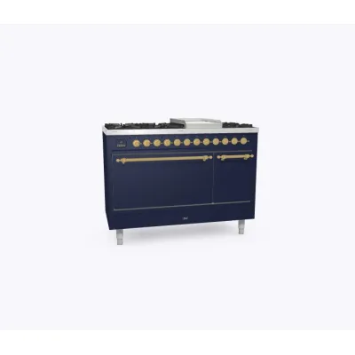 Ilve Cucina P12N da incasso Nostalgie P12FQNE3 doppio forno cieco e piano cottura 8 fuochi con fry top da 120 cm - IN PROMOZIONE FINO AL 6/07