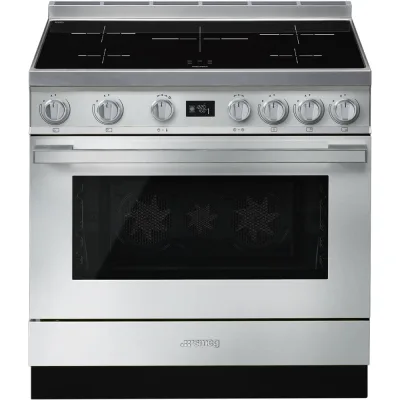 Smeg S Cucina CPF9IPX con forno pirolitico termoventilato e piano cottura induzione finitura inox da 90x60 cm - IN PROMOZIONE FINO AL 6/07