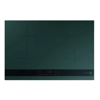 Faber Piano cottura a induzione FCH 84 DF KL 108.0740.871 finitura vetro verde/nero da 78 cm