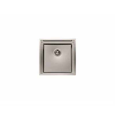 Foster Lavello una vasca 1254 050 finitura acciaio inox da 47x47 cm - IN PROMOZIONE FINO AL 30/06