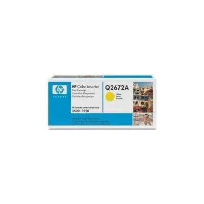 Toner ORIGINALE HP COLOR LASERJET 3500 3550 3700 Q2672A GIALLO