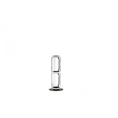 Flos Lampada da terra Noctambule Floor 2 Low Cylinder Small Base finitura nero