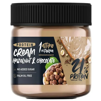 Crema proteica 21% protein nocciole cacao 180 g