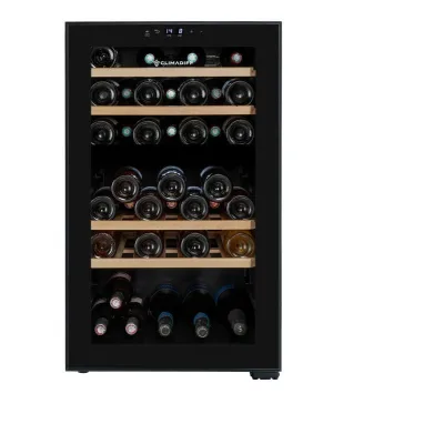 Climadiff Cantinetta vino a libera installazione CEPAGE52DZF finitura nero da 50 cm