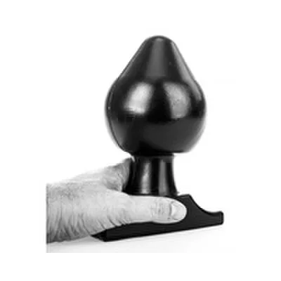 Plug anale XXL 19 cm diametro 11 cm nero extra large base larga sex toy