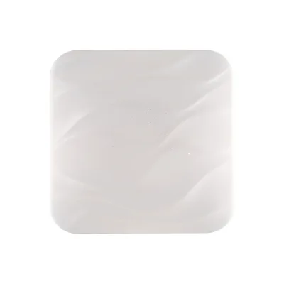 Plafoniera quadrata in acrilico bianco, 1 LED 18W, CCT, 33x33cm
