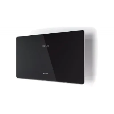 PRONTA CONSEGNA - Faber Cappa a parete GLAM FIT ZERO DRIP BK 80 330.0615.657 finitura vetro nero da 80 cm