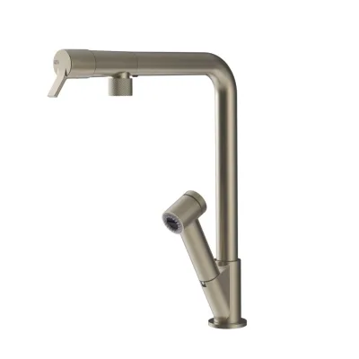 Gessi Miscelatore monocomando con doccetta estraibile Fisso Collection 60640 149 finitura Finox - IN PROMOZIONE FINO AL 6/07