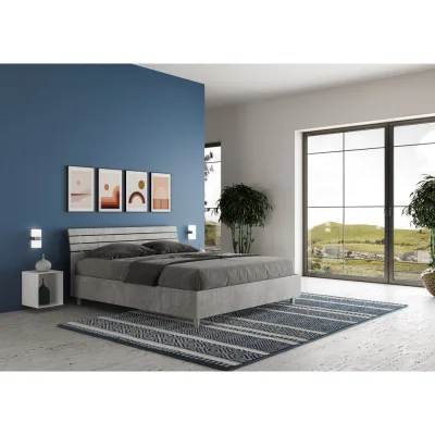 Ityhome Letto matrimoniale Ankel in nobilitato da 160 cm
