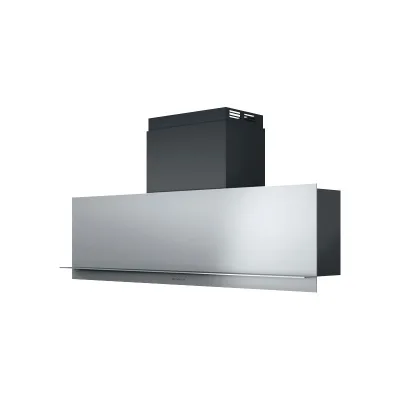 Barazza Cappa a parete MOOD 1KMDP12 finitura inox satinato e nero da 120 cm
