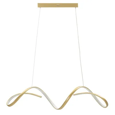 LAMPADARIO LED UTER ORO CM 80X20X120 (LUCE CON 3 TEMPERATURE DI COLORE)