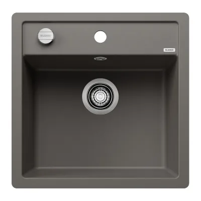 Blanco Lavello una vasca DALAGO 5-F 1527245 finitura grigio vulcano da 50.5x50 cm - Filotop