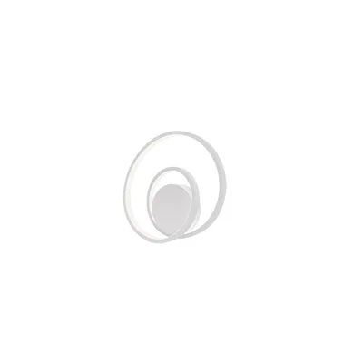 Applique LED bianco a spirale moderno, 15W, CCT, 30x30cm