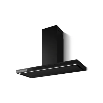Elica Cappa aspirante a parete ELEMENT @ BLMAT/A/120 PRF0196976 finitura nero/vetro nero da 120 cm
