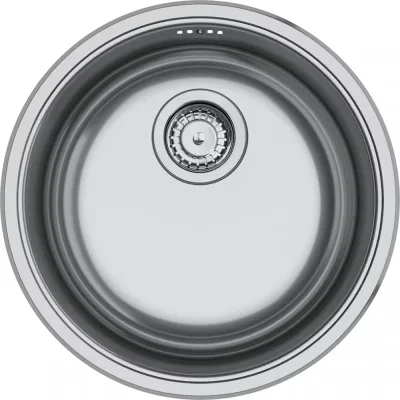 Franke Lavello una vasca Rotondo Incasso ROX 610/110-38 101.0692.523 finitura inox satinato da Ø43.5 cm