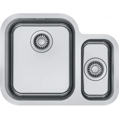 Franke Lavello a una vasca con vaschetta Smart Sottotop SRX 160-34-16 122.0736.139 finitura inox da 58x45 cm
