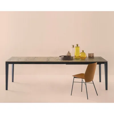 Connubia Tavolo allungabile Pentagon CB4797-R 160 C con struttura in metallo e piano a scelta da 160(310)x90 cm - IN PROMOZIONE FINO ALL' 11/07
