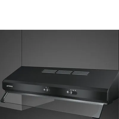 PRONTA CONSEGNA - Smeg Cappa aspirante semi-integrata KSEC61NE3 finitura nero da 60 cm