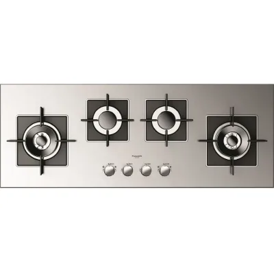 Fulgor Piano cottura a gas FSH 1124 G 2DWK XX finitura acciaio inox da 112 cm