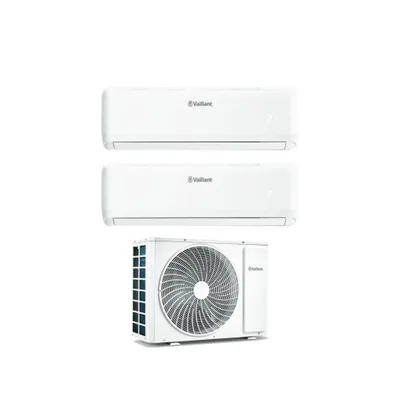 Climatizzatore Condizionatore Vaillant Dual Split Inverter Serie CLIMAVAIR PRO 9000+9000 Btu Con VAM1-040A2NO 9+9 Wi-Fi Incluso Classe A++/A+