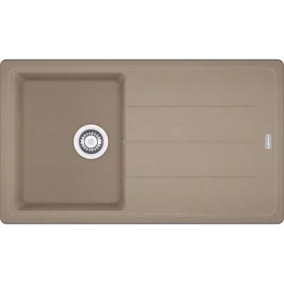 PRONTA CONSEGNA - Franke: Lavello una vasca con gocciolatoio Boston Incasso BFG 611-86 114.0490.335 finitura fragranite oyster da 86x50 cm