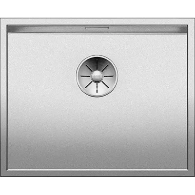 Blanco | Lavello una vasca ZEROX 500-U 1521559 in acciaio inox Durinox da 54x44 cm - Sottotop