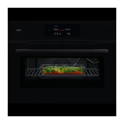 PRONTA CONSEGNA - AEG Forno compatto MealAssist CombiQuick NKK 8N721 B finitura nero lucido da 60 cm