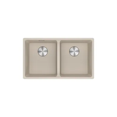 Franke: Lavello due vasche Vasche Sopratop Maris MRG 620-35-35 114.0661.687 finitura fragranite sahara da 76x44 cm