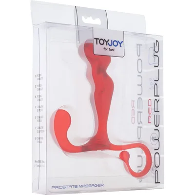 Massaggiatore prostata ToyJoy Power Plug rosso ABS 10,5 cm plug anale uomo