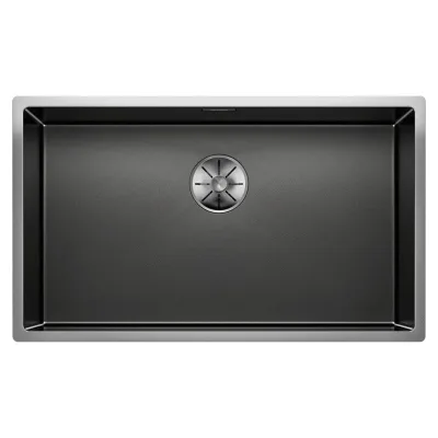 PRONTA CONSEGNA - Blanco | Lavello a una vasca CLARON 700-IF Dark Steel 1527837 finitura durinox dark steel da 74x44 cm - Sopratop/Filotop