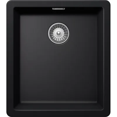 Schock Lavello una vasca GALAXY N100S GALN100SA84 finitura nero puro da 40.6x45.6 cm