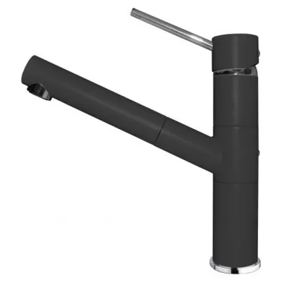 Elleci Miscelatore monocomando con canna girevole e doccetta estraibile RENO MGKREN40 finitura G40 nero
