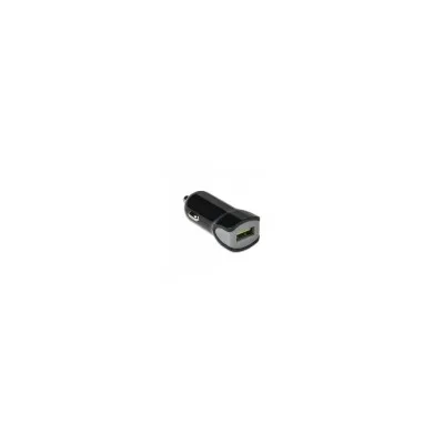 CELLY USB-A CAR CHARGER 12W BLACK CCUSBTURBO