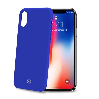 CELLY FEELING COVER IPHONE XS/X BLUE FEELING900BL